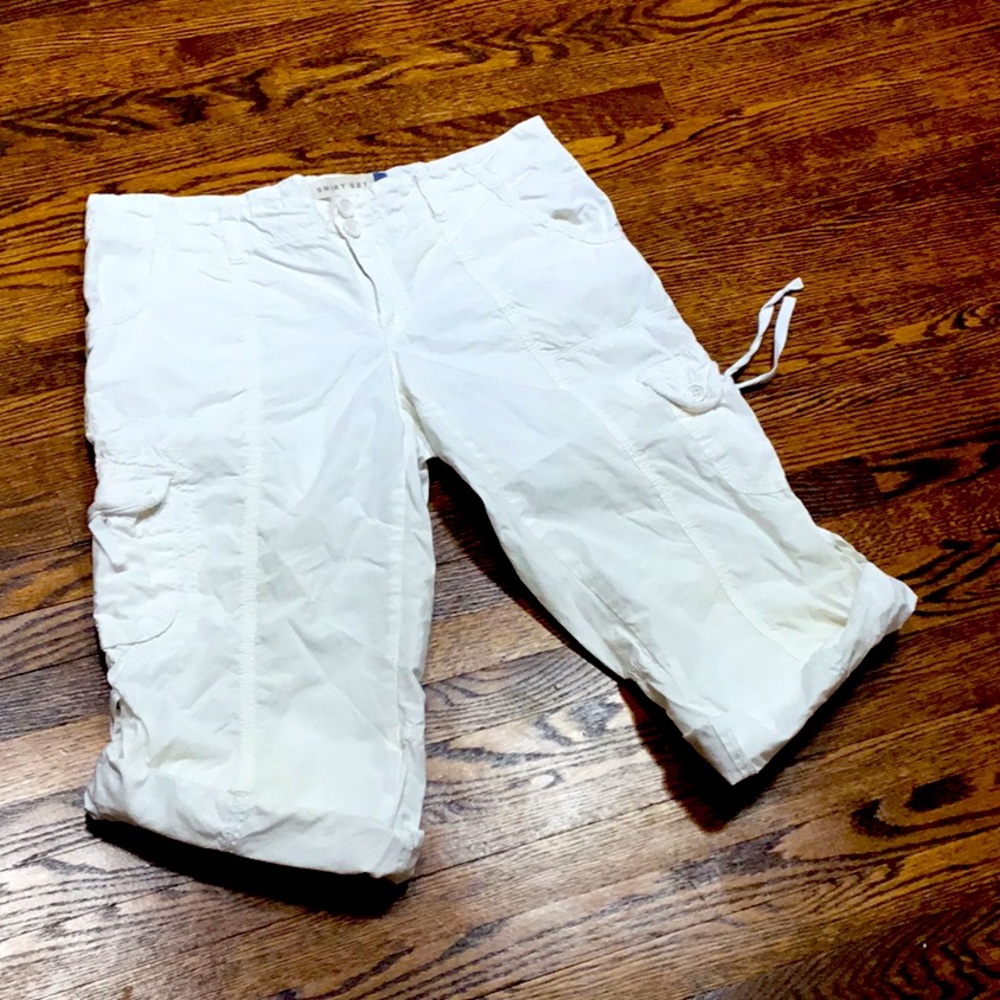 White Cargo Capris\Shorts